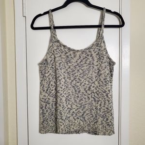 Madewell Knit Button Back Tank Top Grey Size Small